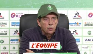 Gasset «Depuis le match de Nîmes, je n'ai pas parlé» - Foot - L1 - ASSE