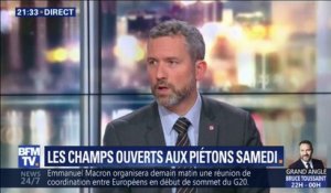 Champs-Élysées: "il y aura une fouille systématique des sacs et si on trouve un gilet jaune on empêchera les gens de rentrer" explique Fabien Gouttefarde