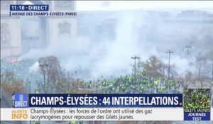 Gilets jaunes à Paris: 44 personnes ont été interpellées