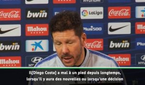 14e j. - Simeone : "Diego Costa est disponible pour jouer"