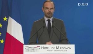 Edouard Philippe face aux "gilets jaunes" : "Aucune taxe ne mérite de mettre en danger l'unité de la nation"