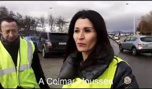 A Colmar-Houssen, les gilets jaunes réagissent aux événements de Paris