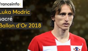 Luka Modric sacré Ballon d'Or 2018