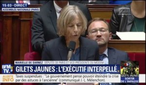 Marielle de Sarnez interpelle l'exécutif sur les gilets jaunes: "Il faut réécrire le contrat social et civique"