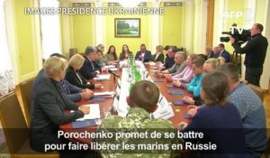 Kertch: Porochenko reçoit des proches de marins capturés