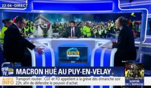 Emmanuel Macron hué au Puy-en-Velay (1/4)