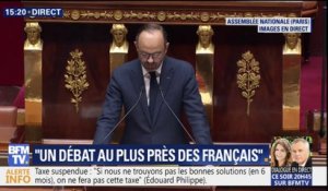 Edouard Philippe "ne craint pas le débat" sur la réforme de l'ISF