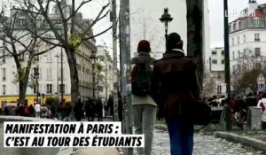 Manifestation à Paris : c’est au tour des étudiants