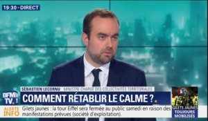 Sébastien Lecornu appelle "celles et ceux qui souhaitent manifester à le faire en dehors de Paris"