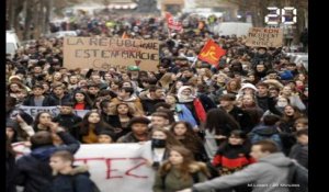 Lille: Manifestation de lycéens contre Parcoursup