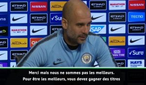 16e j. - Guardiola : "Nous ne sommes pas les meilleurs en Europe"