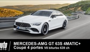 Mercedes-AMG GT  63S 4MATIC+ Coupé 4 portes 639 ch Essai Auto-Moto.com