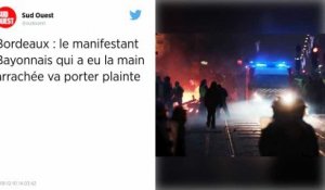 Gilets jaunes. Bordeaux : sa main a été arrachée samedi, il veut porter plainte.