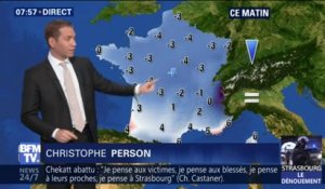 Vague de froid sur toute la France: températures ressenties jusqu'à -10°C