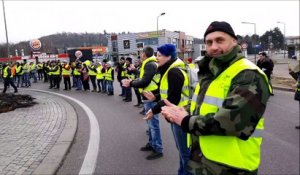 Saint-Avold : la minute de silence des Gilets jaunes