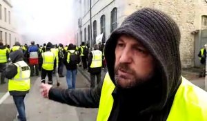 Le témoignage d'un" gilet jaune ouvrier" à Besançon après la charge des forces de l'ordre