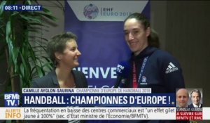 "On a crié, on a dansé..." La championne d'Europe Camille Ayglon-Saurina raconte la nuit de fête des Bleues