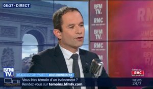 Hamon sur Macron: "Ce n'est pas parce que le banquier a mis une fausse barbe qu'il faut le prendre pour le Père Noël"