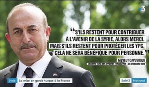 Syrie : la mise en garde turque à la France