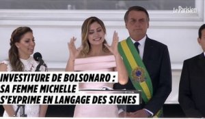 Investiture de Bolsonaro : sa femme Michelle s’exprime en langage des signes