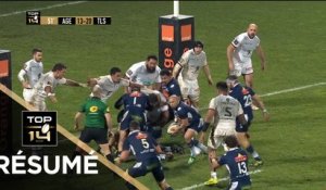 TOP 14 - Résumé Agen-Toulouse: 20-27 - J14 - Saison 2018/2019