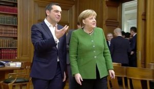 Merkel en Grèce pour la première fois depuis 2014