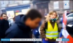 Manifestation de "gilets jaunes" à Strasbourg : un adolescent blessé par un tir de flash-ball ?