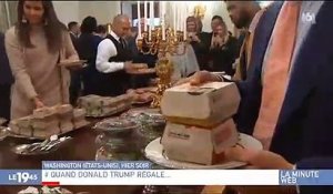 USA : A cause du shutdown, Donald Trump fait livrer des burgers pour un buffet à la Maison Blanche - Regardez