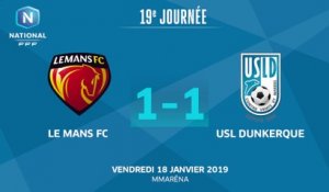 J19 : Le Mans FC - USL Dunkerque (1-1), le résumé