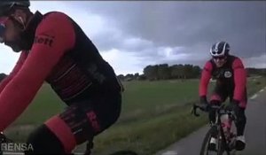 Dani Rovira est violemment percuté à vélo par une voiture (France)
