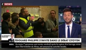 A l’occasion d'une réunion du grand débat à Sartrouville, Edouard Philippe s'invite et se lâche : "Le RIC, ça me hérisse !"