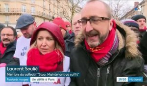"Foulards rouges" : premier défilé à Paris