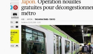 Japon : des nouilles gratuites pour un métro désengorgé