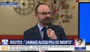 Édouard Philippe sur les 80 km/h: "Ne baissons pas la garde"