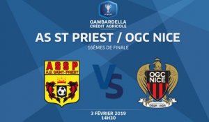 COUPE GAMBARDELLA-CA I 16e de finale - AS St-Priest / OGC Nice - 03/02/19