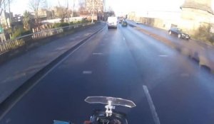 Accident entre une moto et un piéton