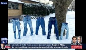 Il fait si froid dans le Minnesota que ces jeans tiennent seuls debout 