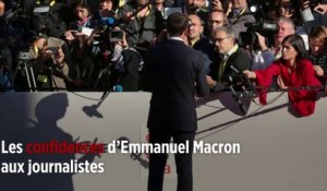 Les confidences d'Emmanuel Macron aux journalistes