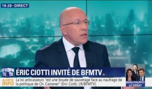 Éric Ciotti: "Emmanuel Macron a mis le pays à feu et à sang"