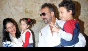 Sanjay Dutt Catches A Screening Of PK With His Family
