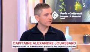 Incendie : L'émotion du Commandant Alexandre Jouassard qui vise les agressions de pompiers en forte hausse - Regardez