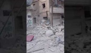 Dans le quartier d'Al-Fardous, à Alep-Est
