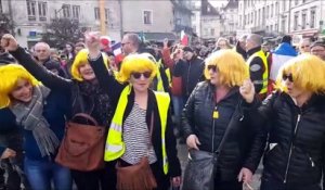 Besançon Manifestation des gilets jaunes Acte XIII Les résistantes en action