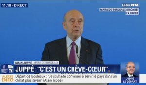 Juppé quittant Bordeaux: "Nous ne sommes pas en monarchie, il ne me revient pas de désigner un dauphin"