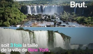 Les 275 cascades des chutes d'Iguazú