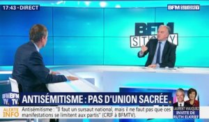 Antisémitisme: "Il ne suffit pas de marcher pour résoudre les problèmes", Nicolas Dupont-Aignan
