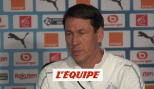 Le tacle de Rudi Garcia à l'encontre d'Adil Rami - Foot - L1 - OM