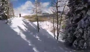 Un skieur emporté dans une avalanche