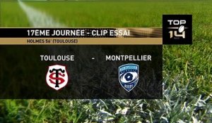 TOP 14 - Essai Zack HOLMES (ST) - Toulouse - Montpellier - J17 - Saison 2018/2019