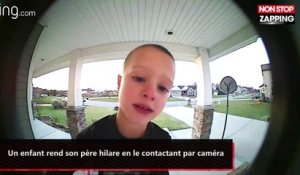 Un enfant rend son père hilare en le contactant par caméra (vidéo)